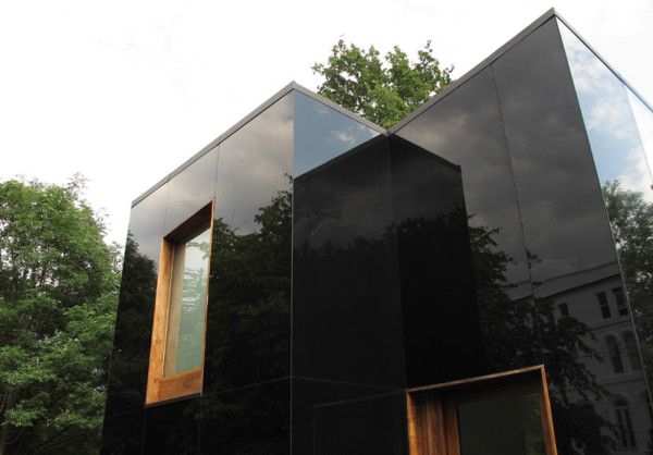 black reflective glass 4mm